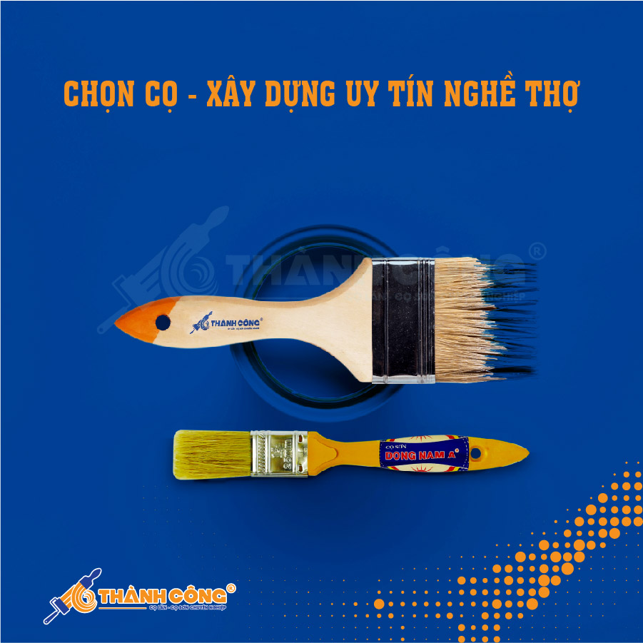 Chọn cọ sơn phù hợp thể hiện sự chuyên nghiệp và uy tín của người thợ